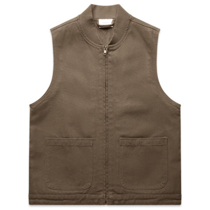The AS Colour Women's Canvas Heavy Vest combines durability with a sleek design, making it perfect for both work and casual wear. 