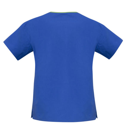 Biz Care Classic Womens Contrast Crossover Scrub Top