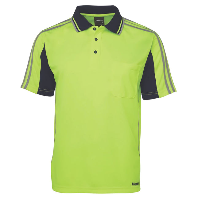 Custom JB's Hi-Vis S/S Arm Tape Polo - Branded Workwear Australia