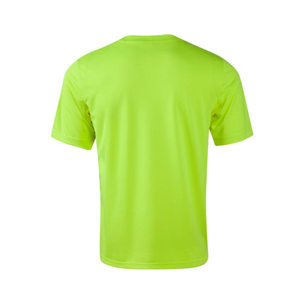 Hi-Vis Mini Waffle Safety T-Shirt – Day Use, Custom Logo Print