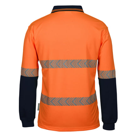 JB's Wear Hi-Vis Long Sleeve Segmented Tape Polo
