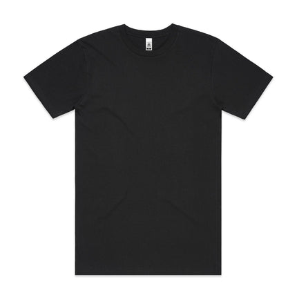 The AS Colour Chinese New Year T-Shirt, made from 100% cotton, is shown laid flat on a white background. It features a short-sleeved, plain black design with a simple crew neckline and no visible logos or patterns.