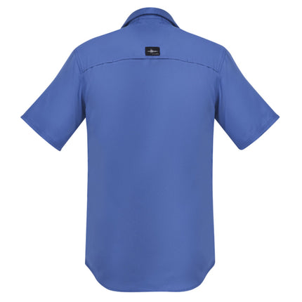 The Syzmik Men's Outdoor Short Sleeve Shirt is designed for comfort and performance with its lightweight, breathable fabric that keeps you cool during active outdoor work.