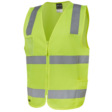 JB's Wear Hi Vis (D+N) Zip Safety Vest