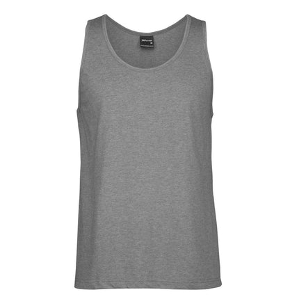 JB's Men's Singlet in Grey Marle, unbranded clean front view