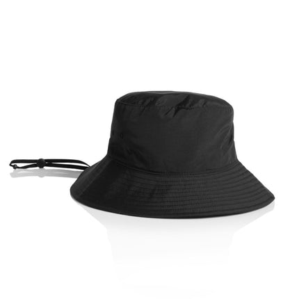 Personalised AS Colour Nylon Wide‑Brim Bucket Hat — No Minimum Order Uniforms & Apparel Australia