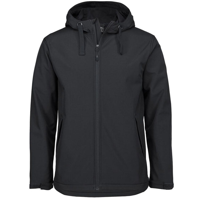 This slim-fitting, three-layer hooded softshell jacket combines waterproof performance with a sleek design and is equipped for personalized logo customization.
