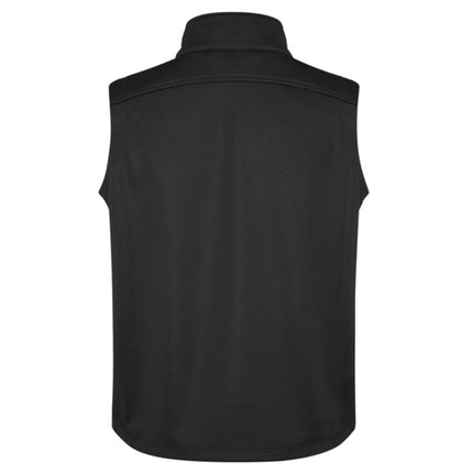 The Biz Collection Men's Soft Shell Vest combines water-repellent fabric with breathable materials to keep you comfortable and dry in varying weather.