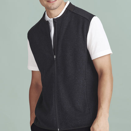 Biz Care Mens Nova Zip Front Vest
