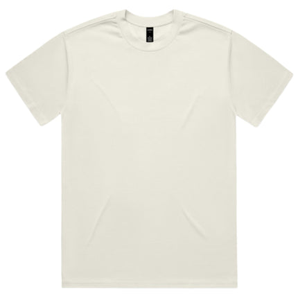 AS Colour Heavy T-Shirt in Ecru, unbranded clean front view