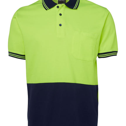 JB's Wear Hi-Vis Short Sleeve Cotton Back Polo