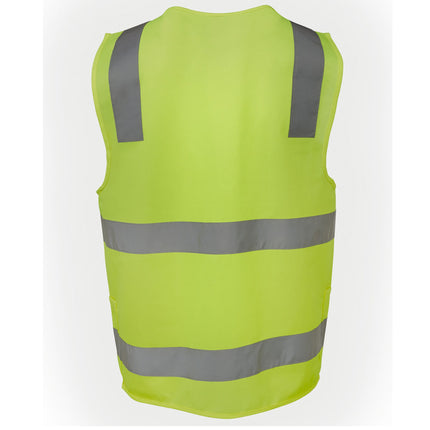 JB's Wear Hi Vis (D+N) Zip Safety Vest