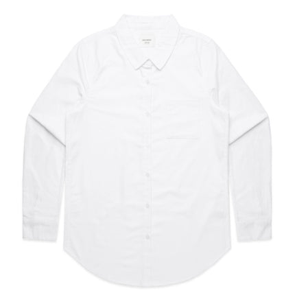 The AS Colour Women's Oxford Shirt Classic Fit 4401 combines timeless style with durability, crafted from quality fabric for comfort and resilience. 