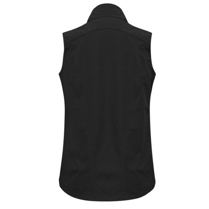 The Biz Collection Women's Geneva Softshell Vest offers a sleek, professional fit combined with practical weather resistance.