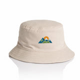AS Colour Bucket Hat 1117 Bone with example mountain embroidery, product-only