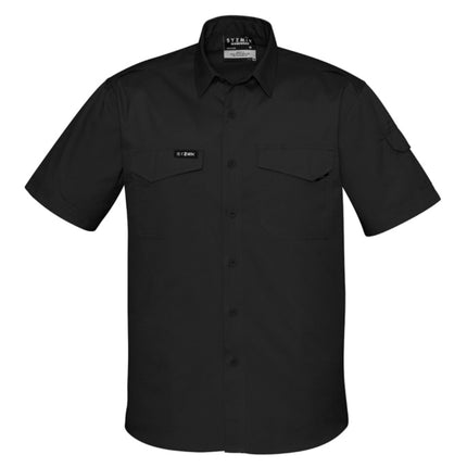 The Syzmik Men’s Rugged Cooling Short Sleeve Work Shirt offers durable comfort with breathable cooling technology, ideal for demanding work environments.