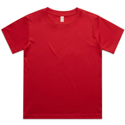 The AS Colour Kids Classic Tee is crafted from heavy-weight cotton, providing durability and comfort for active children.
