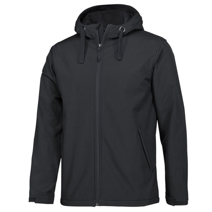 This slim-fitting, three-layer hooded softshell jacket combines waterproof performance with a sleek design and is equipped for personalized logo customization.
