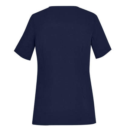 Biz Care Womens Avery Round Neck Scrub Top