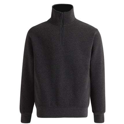 Adults Half Zip Collar Fleece Sweat