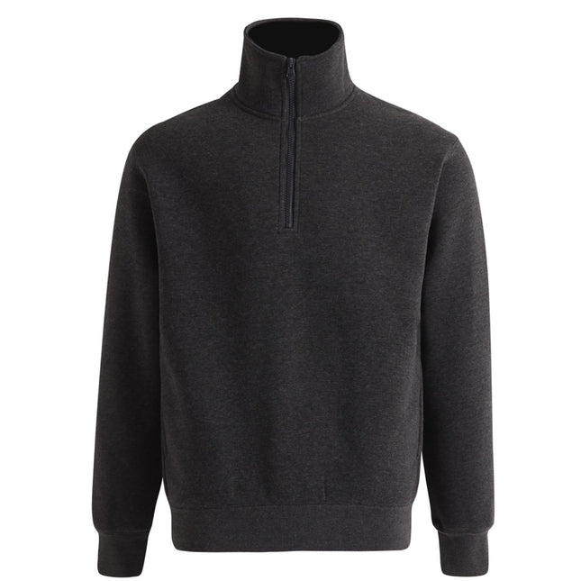 Adults Half Zip Collar Fleece Sweat