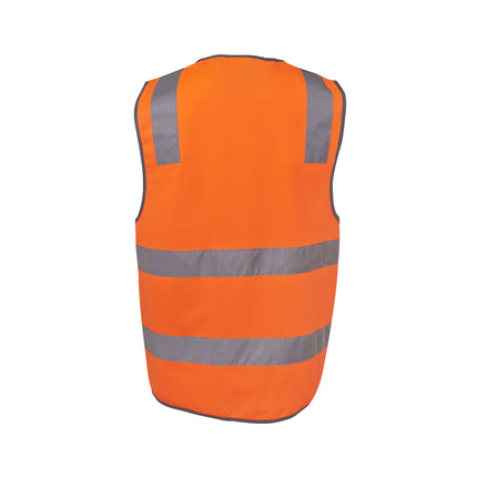 Hi-Vis Safety Vest (Day/Night) – Reflective Tape, Custom Logo Print Included