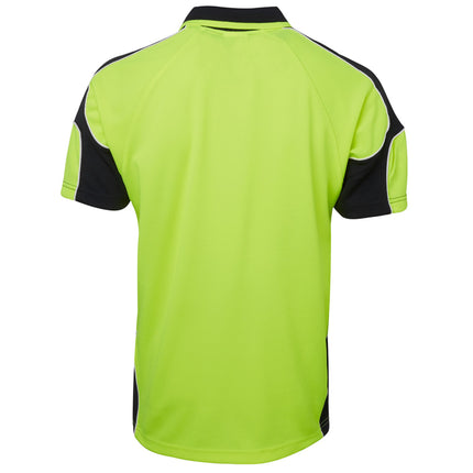 Green sports jersey with black accents on a white background