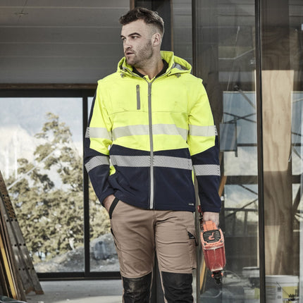 Syzmik Convertible Hi-Vis Softshell Jacket/Vest - Branded Day & Night Workwear