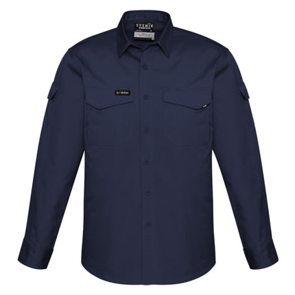 The Syzmik Men’s Rugged Cooling Long Sleeve Work Shirt features durable construction with integrated cooling technology and includes custom logo printing for a tailored, professional appearance.