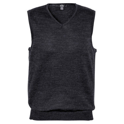 Elevate your professional wardrobe with the Biz Collection Men's Milano Wool Blend Vest. 