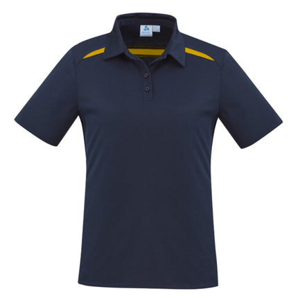 The Biz Collection Sonar Ladies' Polo Shirt combines comfort and durability with its cotton-backed performance fabric.
