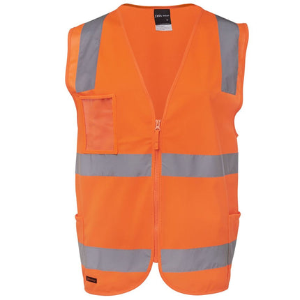 JB's Wear Hi Vis (D+N) Zip Safety Vest