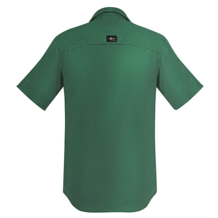 The Syzmik Men's Outdoor Short Sleeve Shirt is designed for comfort and performance with its lightweight, breathable fabric that keeps you cool during active outdoor work.