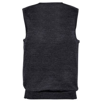 Elevate your professional wardrobe with the Biz Collection Men's Milano Wool Blend Vest. 