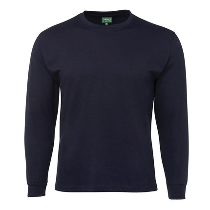 JB's Long Sleeve T-Shirt in Navy, unbranded clean front view