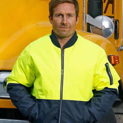 Winning Spirit Hi-Vis Two-Tone Flying Jacket - Branded Day Workwear
