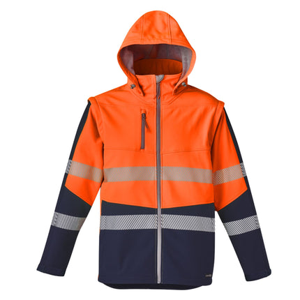 Syzmik Convertible Hi-Vis Softshell Jacket/Vest - Branded Day & Night Workwear