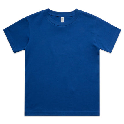 The AS Colour Kids Classic Tee is crafted from heavy-weight cotton, providing durability and comfort for active children.