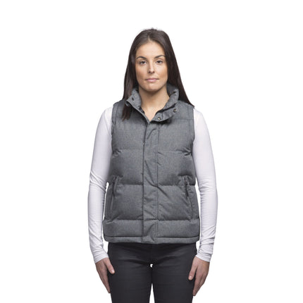 The Gear for Life Unisex Basin Puffa Vest in Grey Melange offers warmth and versatile layering with a sleek, modern design.