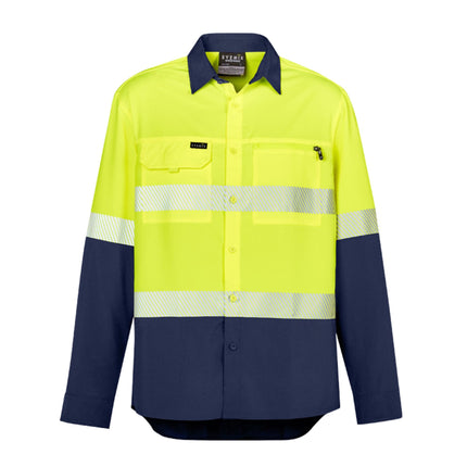 Custom Syzmik Ultra-Light Hi-Vis Shirt - Branded Day & Night Ripstop Workwear