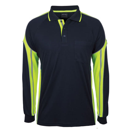 JB's Hi-Vis Long Sleeve Polo - Custom Branded Workwear with No Minimums
