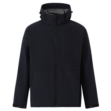 The Men's Aspen Performance Hooded Jacket offers reliable all-weather protection with its softshell design, keeping you comfortable in various conditions.