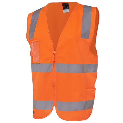 JB's Wear Hi Vis (D+N) Zip Safety Vest