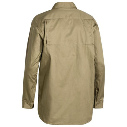 The Bisley Men's Cool Lightweight Drill Long Sleeve Shirt blends comfort and durability, designed to keep you cool on the job.