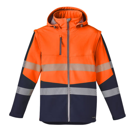 Syzmik Convertible Hi-Vis Softshell Jacket/Vest - Branded Day & Night Workwear