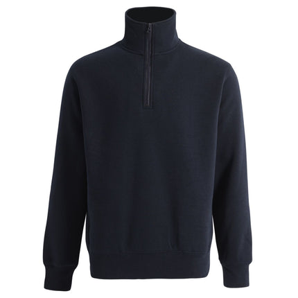 Adults Half Zip Collar Fleece Sweat