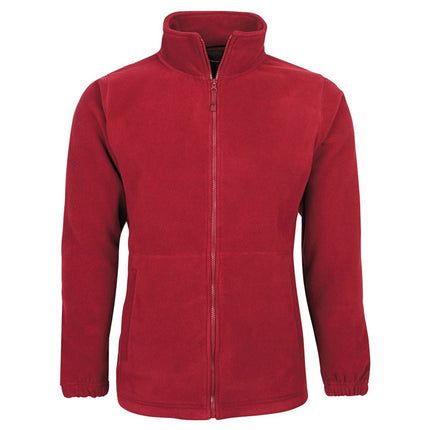 Stay warm and comfortable with JB's Full Zip Polar Fleece Jacket, designed for both kids and adults. Featuring a full-length zipper, this jacket offers easy layering and adjustable ventilation.