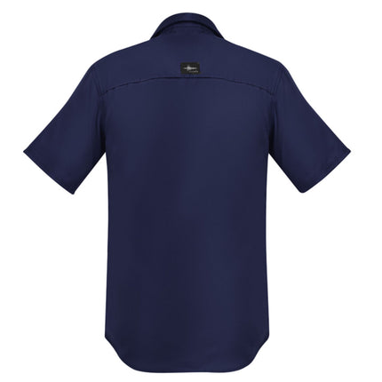 The Syzmik Men's Outdoor Short Sleeve Shirt is designed for comfort and performance with its lightweight, breathable fabric that keeps you cool during active outdoor work.