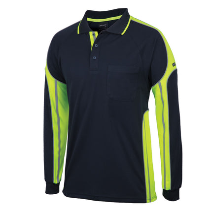 JB's Hi-Vis Long Sleeve Polo - Custom Branded Workwear with No Minimums