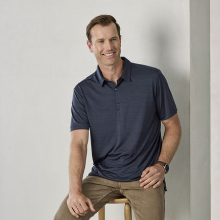 Biz Collection Mens Orbit Short Sleeve Polo
